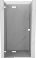Mexen Lunar L Duschdrehtür links 85 cm, transparent, weiß - 834L-085-000-20-00-L