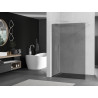 Mexen Kioto Duschwand Walk-In 80 x 200 cm, Graphit 8 mm, Weiß - 800-080-101-20-40