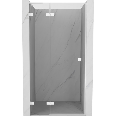 Mexen Lunar L Duschpendeltür links 100 cm, transparent, weiß - 834L-100-000-20-00-L