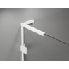 Mexen Lunar L Duschdrehtür links 130 cm, transparent, weiß - 834L-130-000-20-00-L