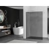 Mexen Kioto Duschwand Walk-in 120 x 200 cm, Grafit 8 mm, Weiß - 800-120-101-20-40