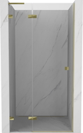 Mexen Lunar L Duschdrehtür links 75 cm, transparent, gold - 834L-075-000-50-00-L
