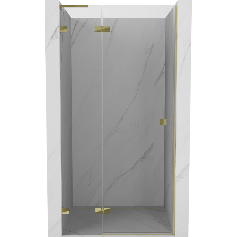 Mexen Lunar L Duschdrehtür links 115 cm, transparent, gold - 834L-115-000-50-00-L