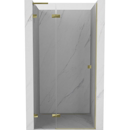 Mexen Lunar L Duschdrehtür links 115 cm, transparent, gold - 834L-115-000-50-00-L