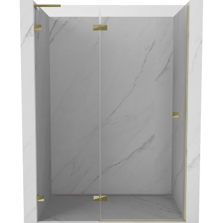 Mexen Lunar L Duschfaltwände links 140 cm, transparent, gold - 834L-140-000-50-00-L