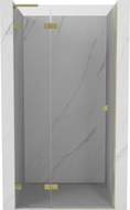 Mexen Lunar L Duschpendeltür links 75 cm, transparent, gebürstet gold - 834L-075-000-55-00-L