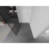 Mexen Kioto Duschwand Walk-in 90 x 200 cm, schwarzer Rahmen 8 mm, weiß - 800-090-101-20-70
