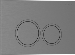 Mexen Tex 01 Spültaste, gebürstetes Gun Gray - 6101-12