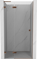 Mexen Lunar L Duschschwingtür links 90 cm, transparent, Roségold - 834L-090-000-60-00-L