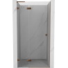 Mexen Lunar L Duschklapptür links 100 cm, transparent, Roségold - 834L-100-000-60-00-L