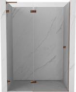 Mexen Lunar L Duschpendeltür links 140 cm, transparent, Roségold - 834L-140-000-60-00-L