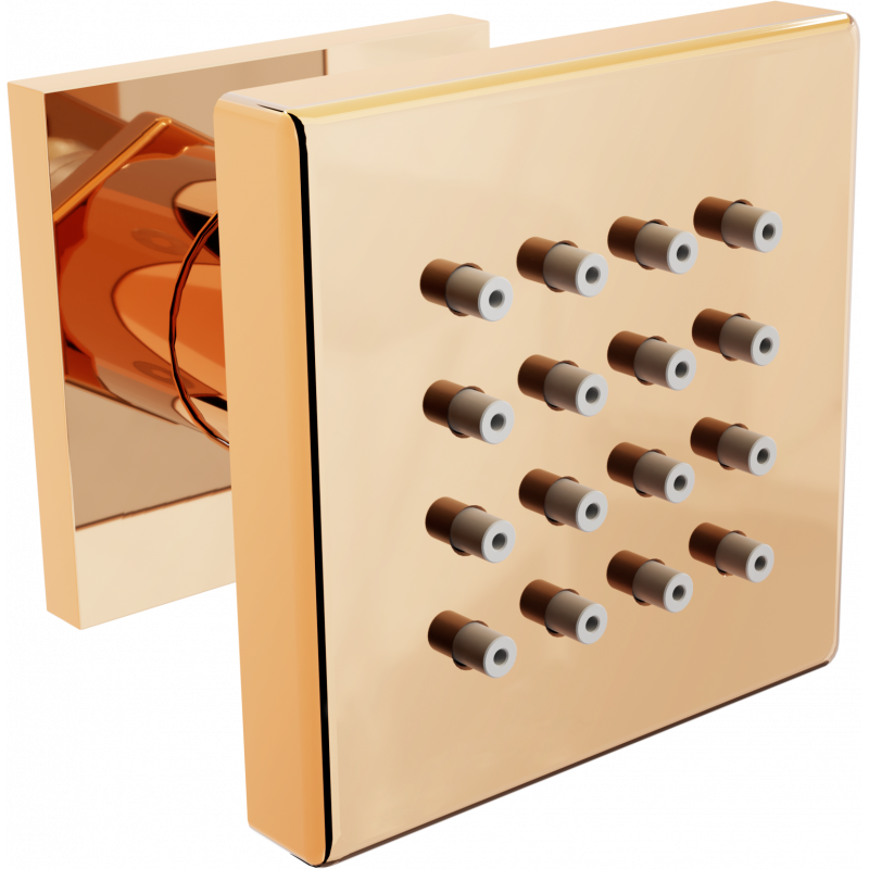 Mexen Seitliche Aufputzdüse, Roségold - 79360-60