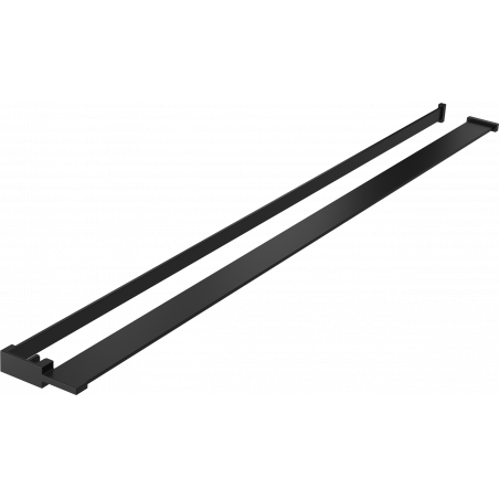 Mexen Duschwandregal mit Handtuchstange, schwarz - 800-02-70