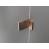 Mexen Lunar L Duschschwingtür links 105 cm, transparent, gebürstetes Kupfer - 834L-105-000-65-00-L