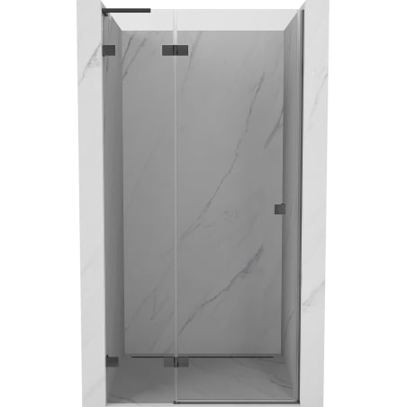Mexen Lunar L Duschdrehtür links 70 cm, transparent, gebürstetes Gun Gray - 834L-070-000-66-00-L