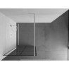 Mexen Kioto Duschwand Walk-in 80 x 200 cm, schwarzes Gitter 8 mm, weiß - 800-080-101-20-77