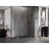 Mexen Lunar L Duschwand Walk-in rechts 60 x 200 cm, transparent 8 mm, gebürstetes Kupfer - 830L-060-000-65-00-P