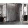 Mexen Lunar L Duschwand Walk-in rechts 80 x 200 cm, transparent 8 mm, gebürstetes Kupfer - 830L-080-000-65-00-P