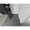 Mexen Kioto Duschwand Walk-in 110 x 200 cm, schwarzes Gitter 8 mm, weiß - 800-110-101-20-77
