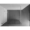 Mexen Kioto Duschwand Walk-in 110 x 200 cm, schwarzes Gitter 8 mm, weiß - 800-110-101-20-77