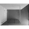 Mexen Kioto Duschwand Walk-in 120 x 200 cm, schwarzes Gitter 8 mm, weiß - 800-120-101-20-77