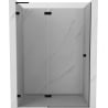 Mexen Lunar L Duschfaltür links 135 cm, transparent, schwarz - 834L-135-000-70-00-L