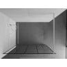 Mexen Kioto Duschwand Walk-in 100 x 200 cm, schwarzes Muster 8 mm, weiß - 800-100-101-20-78