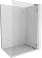 Mexen Lunar L Duschwand Walk-in rechts 100 x 200 cm, transparent 8 mm, gun gray gebürstet - 830L-100-000-66-00-P