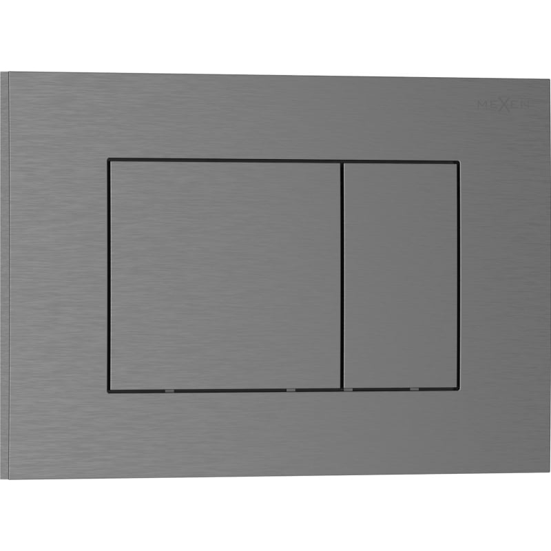 Mexen Tex 02 Spültaste, gebürstetes Gun Gray - 6102-12