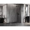 Mexen Lunar L Duschwand Walk-in rechts 100 x 200 cm, transparent 8 mm, Gewehr Metall - 830L-100-000-95-00-P