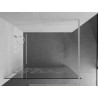Mexen Kioto Duschwand Walk-in 80 x 200 cm, weißes Muster 8 mm, weiß - 800-080-101-20-85