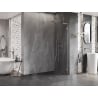Mexen Lunar L Duschwand Walk-in rechts 50 x 200 cm, transparent 8 mm, gebürsteter Nickel - 830L-050-000-97-00-P