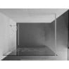 Mexen Kioto Duschwand Walk-in 100 x 200 cm, weißes Muster 8 mm, weiß - 800-100-101-20-85