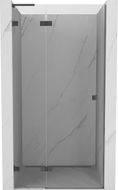Mexen Lunar L Duschschwingtür links 70 cm, transparent, Gunmetal - 834L-070-000-95-00-L