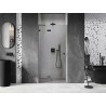 Mexen Lunar L Dusch-Schwenktür links 90 cm, transparent, Gun Metal - 834L-090-000-95-00-L