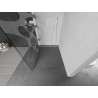 Mexen Kioto Duschwand Walk-in 70 x 200 cm, weiße Welle 8 mm, weiß - 800-070-101-20-97