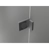 Mexen Lunar L Duschpendeltür links 95 cm, transparent, Gunmetal - 834L-095-000-95-00-L