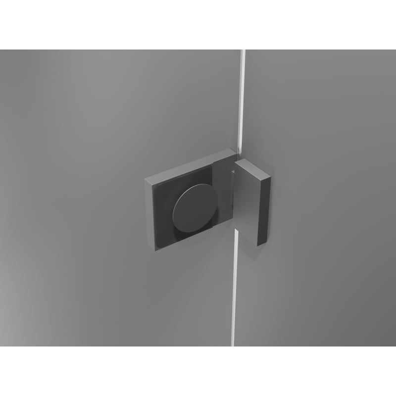 Mexen Lunar L Duschdrehtür links 110 cm, transparent, Gun-Metal - 834L-110-000-95-00-L