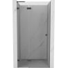 Mexen Lunar L Duschtür schwenkbar links 125 cm, transparent, Gun Metal - 834L-125-000-95-00-L