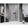 Mexen Lunar L Duschklapptür links 135 cm, transparent, Gun Metal - 834L-135-000-95-00-L