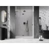 Mexen Lunar L Duschabtrennung, schwenkbar, links, 140 cm, transparent, Gun-Metal - 834L-140-000-95-00-L