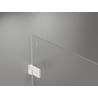 Mexen Lunar-B Duschabtrennung, nach links öffnend, 100 cm, transparent, weiß - 832-100-000-20-00-L