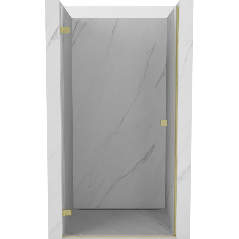 Mexen Lunar-B Duschdrehtür links 60 cm, transparent, gebürstet gold - 832-060-000-55-00-L