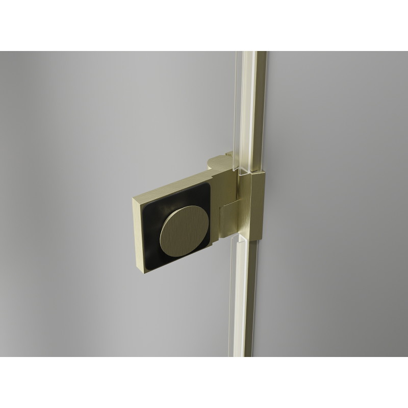 Mexen Lunar-B Duschdrehtür links 60 cm, transparent, gebürstet gold - 832-060-000-55-00-L