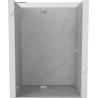 Mexen Lunar L Duschdrehtür links 130 cm, transparent, gebürsteter Nickel - 834L-130-000-97-00-L