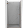 Mexen Lunar-B Duschdrehür links 80 cm, transparent, Roségold - 832-080-000-60-00-L