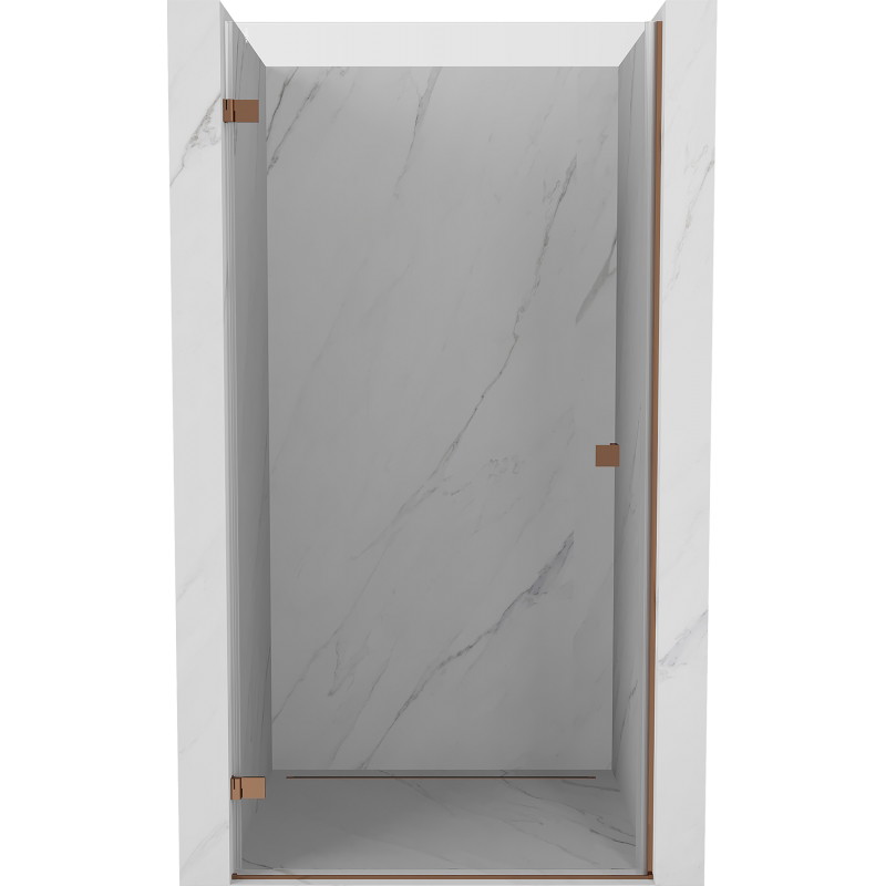 Mexen Lunar-B Duschdrehtür links 90 cm, transparent, Roségold - 832-090-000-60-00-L