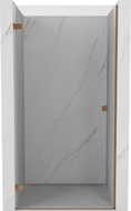 Mexen Lunar-B Duschabtrennung schwenkbar links 95 cm, transparent, Roségold - 832-095-000-60-00-L