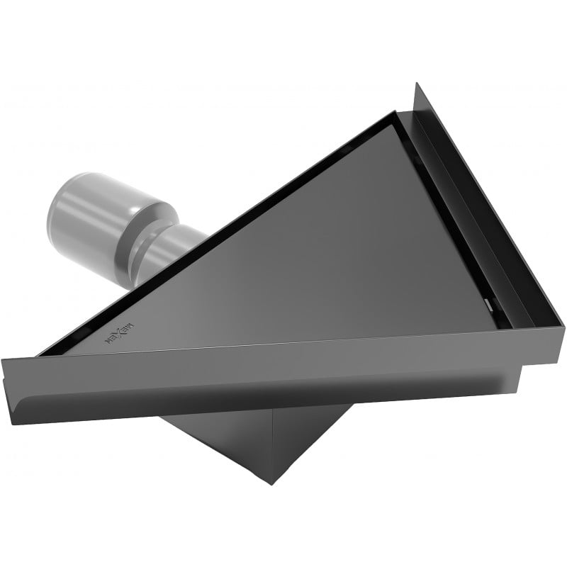 Mexen Flat-T M13 Bodenablauf dreieckig 20 x 20 cm, schwarz - 1710320