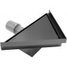 Mexen Flat-T M13 Bodenablauf dreieckig 20 x 20 cm, schwarz - 1710320